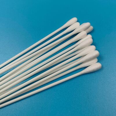 20cm Disposable Extra Long PP Stick Cotton Bud Chemical Resistant Cotton Swab Qtips for Laboratory