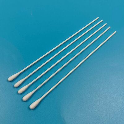20cm Disposable Extra Long PP Stick Cotton Bud Chemical Resistant Cotton Swab Qtips for Laboratory