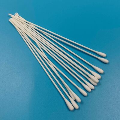 20cm Disposable Extra Long PP Stick Cotton Bud Chemical Resistant Cotton Swab Qtips for Laboratory