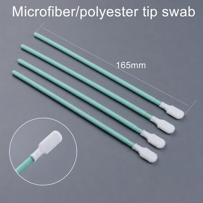 TX761 Cleanroom Polyester Swab with Lint-Free Tip and Durable PP Handle for PCB and Optical Lens Cleaning 6.6 Inch 100pcs
