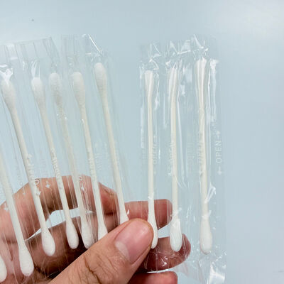 Individually Wrapped Cotton Buds - Double Round & Pointy Heads for Makeup, Nail Slot Cleaning & Daily Use