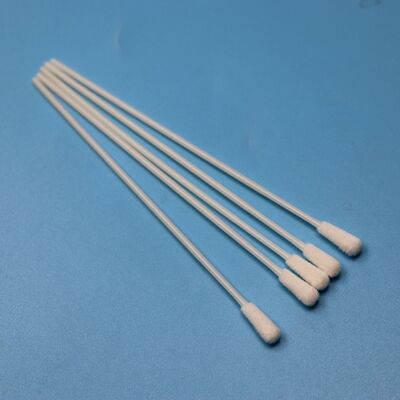 145mm ABS Stick Flocked Nylon Sterile Swab Flu Test Sampling Swab Oral Specimen Collection Swab without Breaking Point