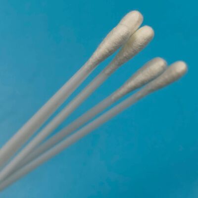 9cm PS Stick Sterile Dacron Oral Swab Flu Test Specimen Collection Swab Surface Sampling Swab for Environmental Monitoring