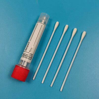 9cm PS Stick Sterile Dacron Oral Swab Flu Test Specimen Collection Swab Surface Sampling Swab for Environmental Monitoring 
