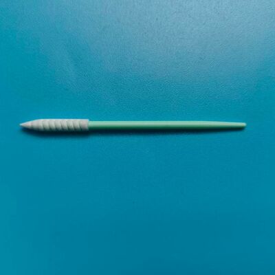752 Rigid PP Stick Long Spiral Pointed Sponge Stick Detailing Swab Precision Cleaning Foam Tip Swab for Cleanroom