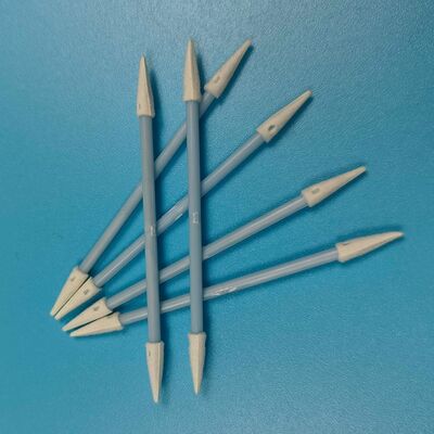 Lint Free Blue Handle 3.6mm Mini Pointed Sponge Swab Car Cleaning Detailing Swab Precision Cleaning ESD Foam Swab for Cleanroom