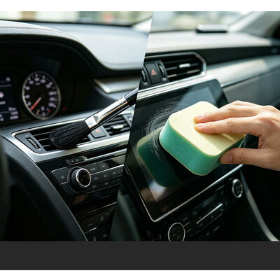 Portable Precision Cleaning Foam Swab Kit Detailing Swab Kit Car Cleaning Kit with Sponge Brush