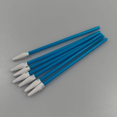 Blue Handle Lint Free Swab Mini Pointed Polyester Swab Precision Cleaning Swab for Cleanroom
