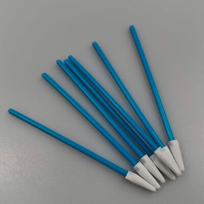 Blue Handle Lint Free Swab Mini Pointed Polyester Swab Precision Cleaning Swab for Cleanroom