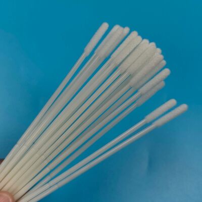 Individual Wrapped Strong ABS Stick Sterile Flocked Nylon Swab Nasal Swab Flu Test Sampling Swab Mouth Specimen Collection Swab