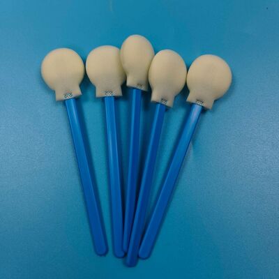 28mm Disposable PP Stick Large Round Sponge Tip Swab Applicatr Circular Foam Swab Applicator for Skin Care