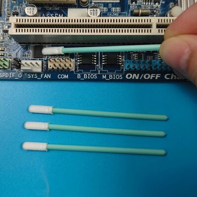 TX758 Lint Free Small Flat Cleanroom Swab Semiconductor Cleaning ESD Polyester Swab Pecision Cleaning Swab