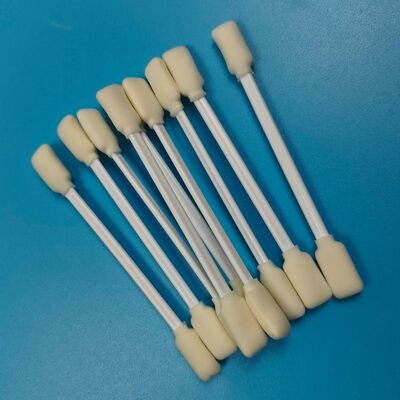 White PP Stick Double Ended Rectangular Sponge Cleaning Swab Mimaki Printer Cleaning Foam Tip Cleanroom Swab