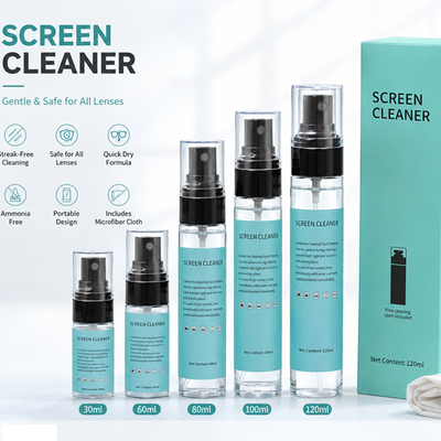30mL-120mL Streak-Free Electronics Cleaner - with Cloth for Gaming Monitor, VR Headset & Smart Glasses