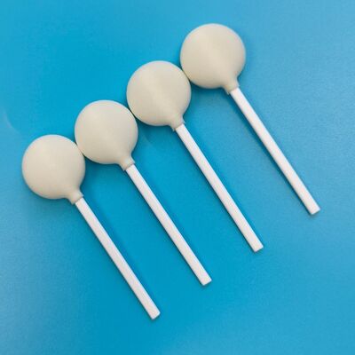 Disposable White PP Stick 30mm Big Round Head Sponge Stick 3ml Circular Foam Swab Applicator Skin Disinfection Swab
