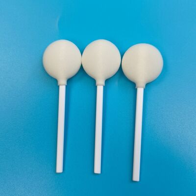 Disposable White PP Stick 30mm Big Round Head Sponge Stick 3ml Circular Foam Swab Applicator Skin Disinfection Swab