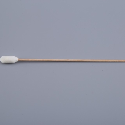 154 Mm Foam Cleaning Swabs , DSLR Wood Stick Cotton Swabs Printer Head