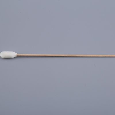 Dual-Protection Surface-Safe Swab: Wood Stick with Foam-Encased Cotton Core for Scratch-Free Industrial Cleaning