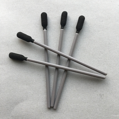 Semiconductor Lint Free Q Tips Black Foam Grey Stick Super Absorbent