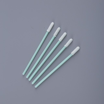 PCB Foam Cleaning Swabs , Fiber Optic Cleaning Swabs 68 Mm Total Length