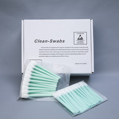 Industrial Solvent Cleaning Swabs with Thermally Bonded Foam Head, High Solvent-Holding Capacity