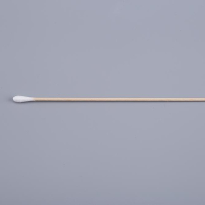 Household Wood Stick Cotton Swabs , 100 Pcs / Bag Cosmetic Cotton Swabs
