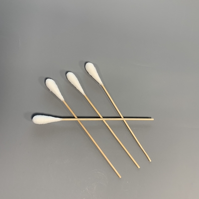 Hypoallergenic Organic Wood Surgical Cotton Swabs Dust Free For Women