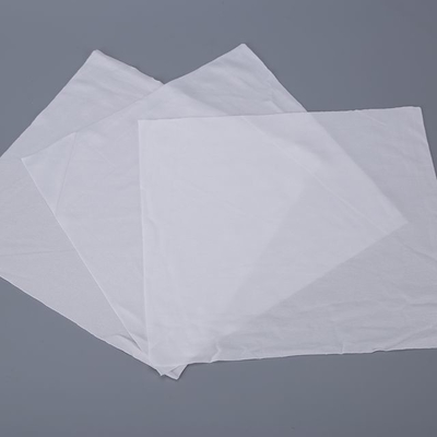 White / Blue Non Woven Microfiber Cloth OEM Logo For Optics Cleaning
