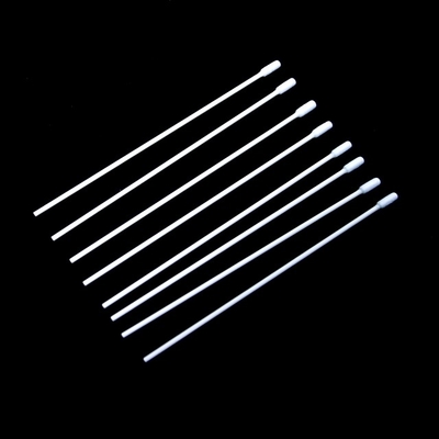 Paper Flat Head Long Stem Cotton Swabs White Color 100 % Pure Cotton