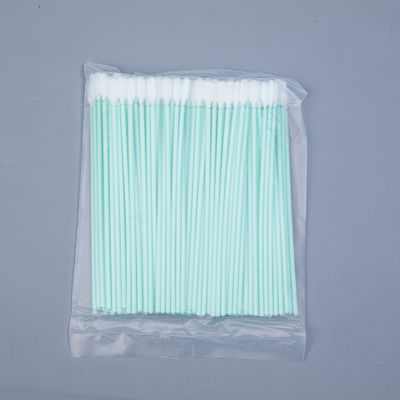 150mm Length Foam Swab with Polypropylene Handle and Cleanroom Laundered Foam Head for Precision Cleaning