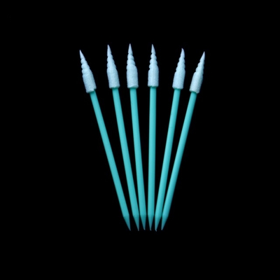 Spiral Pointed Foam Tip Cleaning Swabs 500 Pcs / Bag 13.5 Mm Head Length