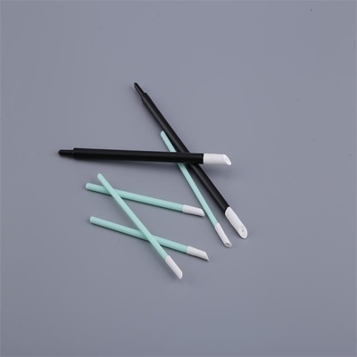 Customized Chips Lint Free Cleaning Swabs Black PU Foam No Silicone Oil