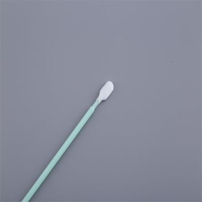 Sterile Q Tips Cotton Swabs with Lint Free Microfiber ESD Safe Handle and Thermally Bonded Polyester Head for Cleanroom Use