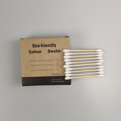 Ear Cleaning 3&quot; 75mm Biodegradable Cotton Buds