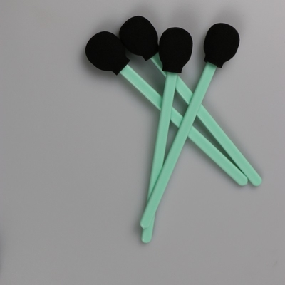 SGS Certificated Cleanroom Swab With Black Big Round Head For Printer Cleaning