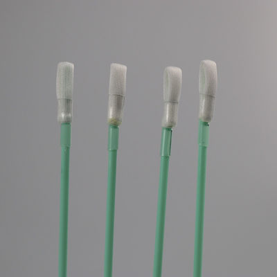 165mm Length Lint Free Dust Free Dacron Swab with Green Rigid Handle for Cleanroom Use