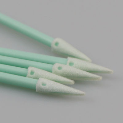 76mm Length Thermally Bonded Low Particle Content Foam Tip Swab with Pointed Head for Precision Cleaning