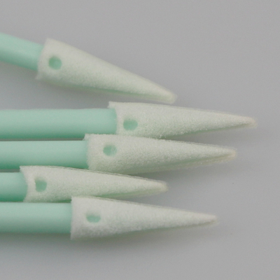 Small Pointed Sponge Tip PP Stick Slot Groove Cleaning Swab 76mm