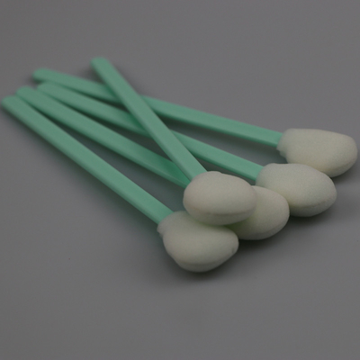 125mm Round Lint Free Cleanroom Foam Swabs Pp Stick