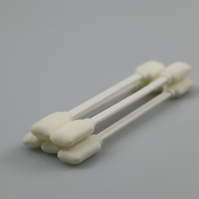 Double Rectangle Foam Head White PP Handle for Printer and Plotter Cleaning Swabs