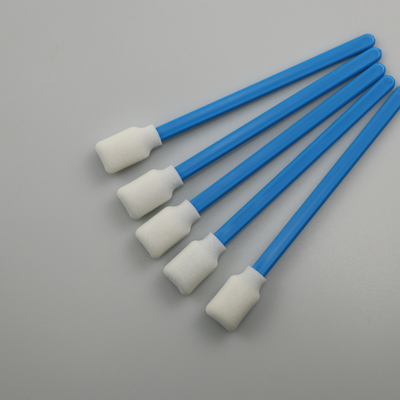 Blue Rectangular Sponge Foam Tip Swabs For Detailing Clean 50 PCS 5''