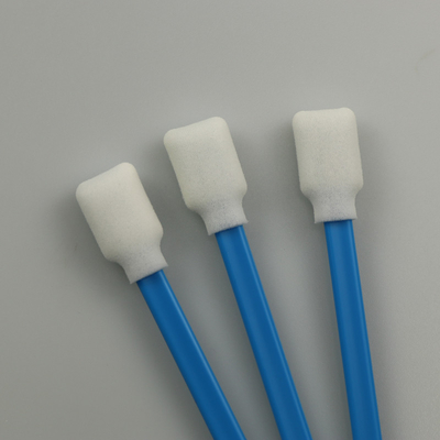 PP Stick Rectangle Foam Tip Cleaning Swabs For Printer