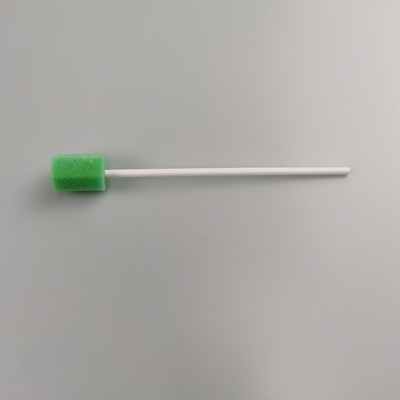 Color-Coded Oral Care Swabs – Single-Packed Flower Round Sponge Tips (Green/Pink) for Medical & Home Use