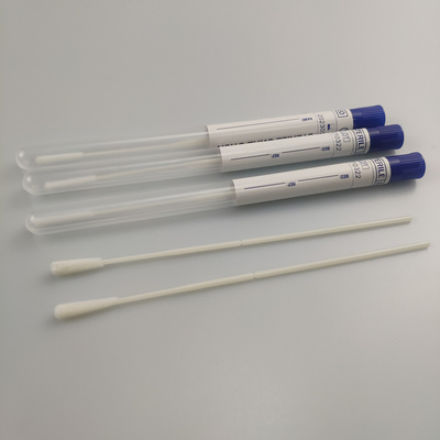 Cotton Rayon Head Specimen Collection Swabs With Tube Femal Oral Samples