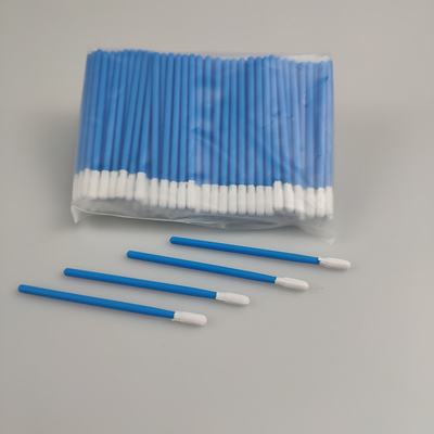 TX743 Blue Handle Thermally Bonded Polyester Fiber Cleaning Swab Disposable