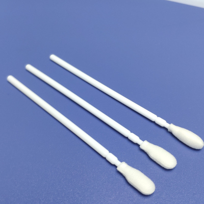 No Fluorescence 10cm Foam Tip Oral Specimen Collection Swabs