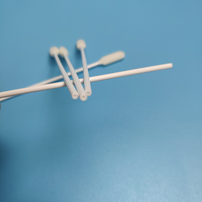 PP Stick Foam Sponge Head Disposable Sampling Swab White Color