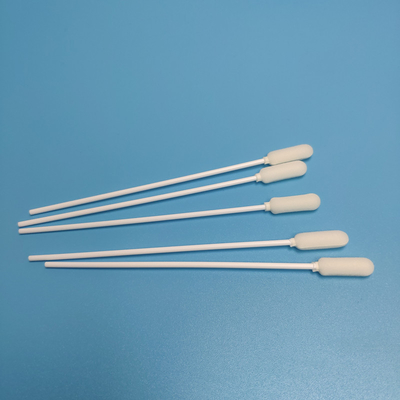 PP Stick Foam Sponge Head Disposable Sampling Swab White Color