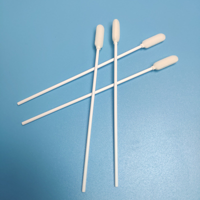 PP Stick Foam Sponge Head Disposable Sampling Swab White Color