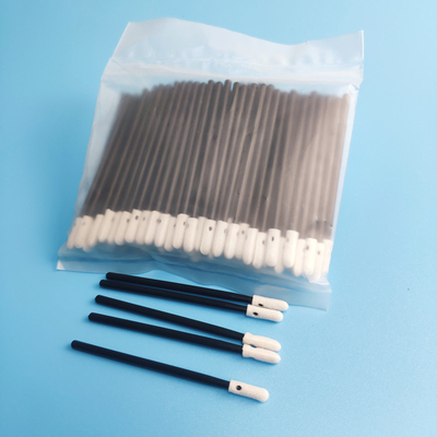 3 Inch White Foam Lint Free Swab With Small Round Head